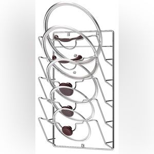 NEW Wall or Door Mounted Pot Lid Rack